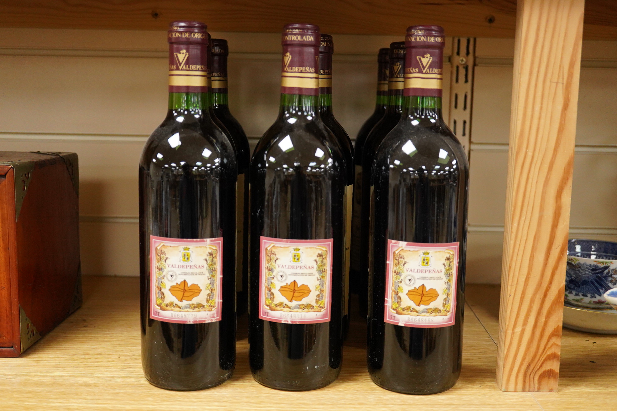 Twelve bottles of Vina Madero,Tinto Reserva , 1984.